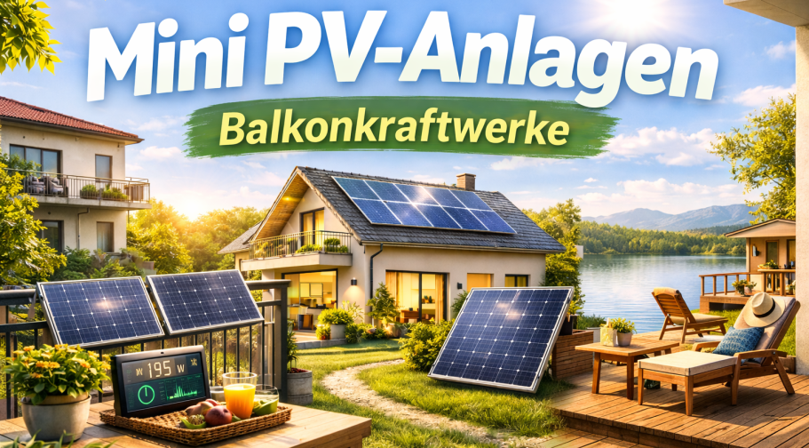 Balkonkraftwerke Mini PV Anlagen